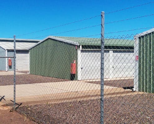 Secure perimeter fencing Secure perimeter fencing at Whyalla Self Storage