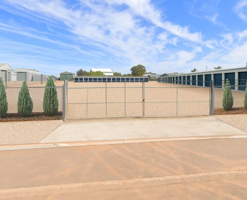 Front of Whyalla Self Storage Whyalla Self Storage frontage after expansion