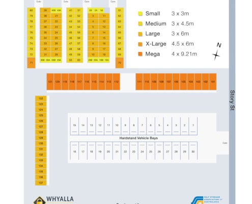 Whyalla Self Storage Site Plan Whyalla Self Storage Site Plan